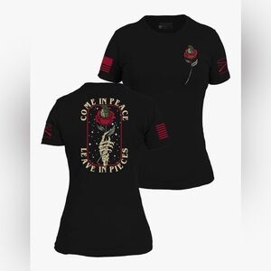 Grunt Style Come in Peace Leave in Pieces Shoet Sleeve Shirt Sz 3X